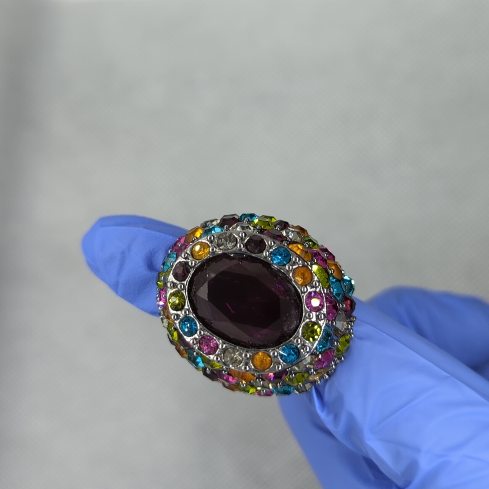 Purple & Multi Color Ring - Picture 12 of 12